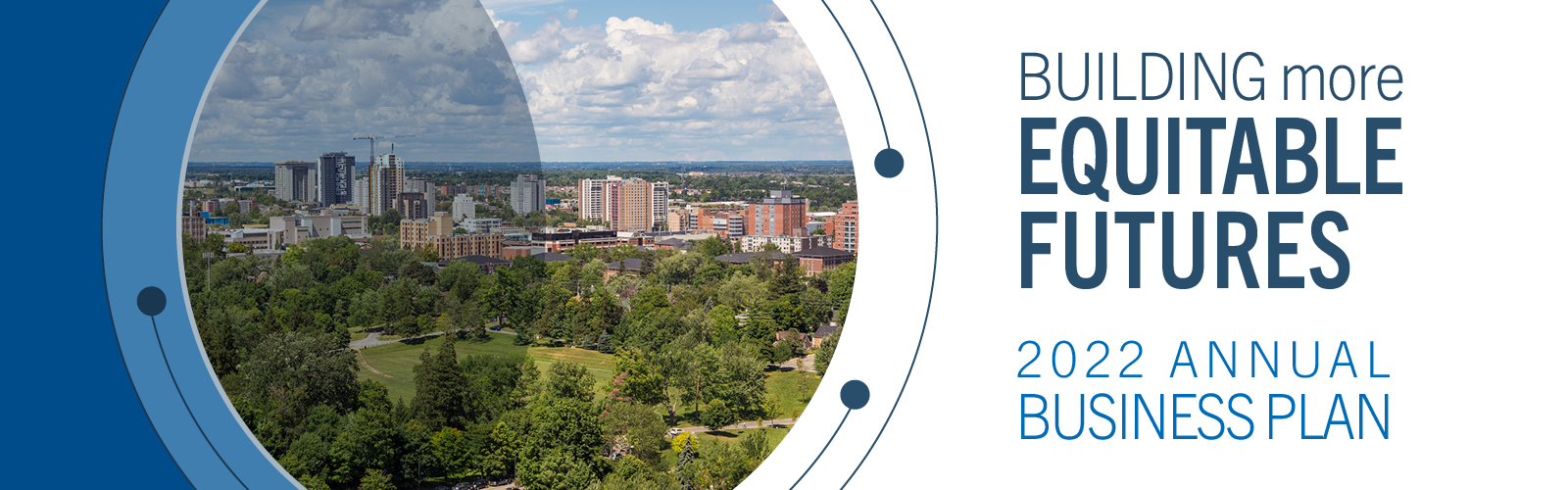 Birds eye view of Waterloo Region